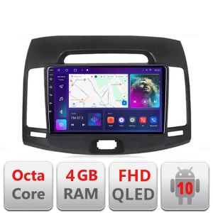 Navigatie HHyundai Elantra 2007-2011 B-2009 Android Ecran QLED octa core 4+64 carplay android auto KIT-2009+EDT-E309V3