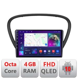 Navigatie Peugeot 607 Android radio gps internet quad core 4+64 carplay android auto Kit-607+EDT-E309v3