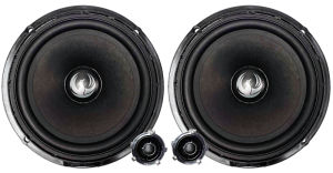 Kit de difuzoare pe 2 căi VW 6” (160 mm) cu filtre si cabluri plug & play 60W RMS/120W MAX 4Ohm Phoenix Gold ZDSW6CS v2