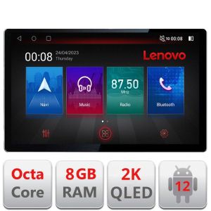 Navigatie Peugeot Bipper, Citroen Nemo, Fiat Qubo 2008-2017, Ecran 2K QLED 13",Octacore,8Gb RAM,128Gb Hdd,4G,360,DSP,Carplay,Bluetooth EDT-E513-PRO v2
