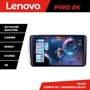 Navigatie Mercedes C 2001-2004 CLK G 2004-2006 Lenovo Kit-171 8 core QLED 2K 12+256 360 Android Waze USB Navigatie Internet Youtube Radio