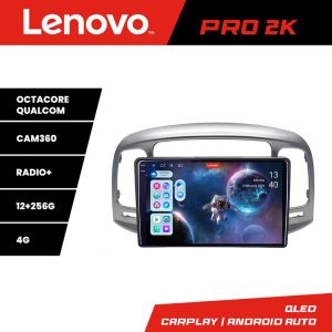 Navigatie Hyundai Accent 2006-2012 Lenovo Kit-ACCENT 8 core QLED 2K 12+256 360 Android Waze USB Navigatie Internet Youtube Radio