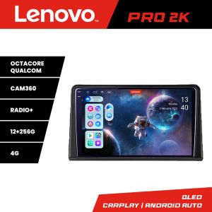 Navigatie Renault Express  Android radio gps internet 8 core QLED 2K 12+256 360 Lenovo