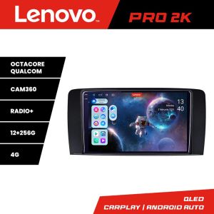 Navigatie Mercedes Clasa R Lenovo Kit-215 8 core QLED 2K 12+256 360 Android Waze USB Navigatie Internet Youtube Radio