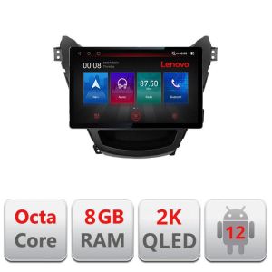 Navigatie HHyundai Elantra 2013-2015 N-359 ecran 13" 2K 8+128 Android Waze USB Navigatie 4G 360 Toslink Youtube