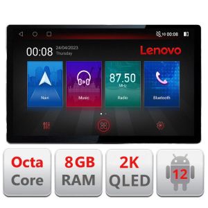 Navigatie Dacia dupa 2012 N-Dacia ecran 13" 2K 8+128 Android Waze USB Navigatie 4G 360 Toslink Youtube Radio KI
