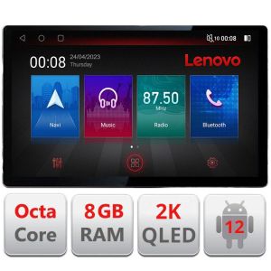 Navigatie Nissan Micra 2014-2019 ecran 13" 2K 8+128 Android Waze USB Navigatie 4G 360 Toslink Youtube Radio KI