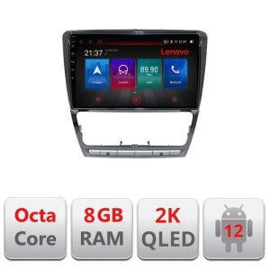 Navigatie Skoda Octavia 2 2005-2013 M-005 Octa Core Android Radio Bluetooth GPS WIFI/4G DSP 2K 8+128GB 360 Tosl