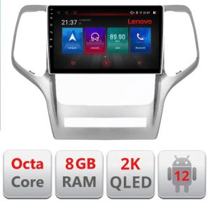 Navigatie Jeep Grand Cherokee 2011-2013 M-GRCHE Octa Core Android Radio Bluetooth GPS WIFI/4G DSP 2K 8+128GB 36