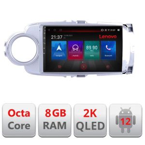 Navigatie Toyota Yaris 2010-2018 M-YARIS10 Octa Core Android Radio Bluetooth GPS WIFI/4G DSP 2K 8+128GB 360 Tos