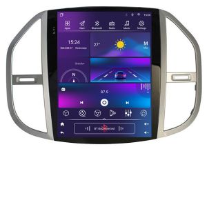 Navigatie Mercedes Vito 2016- tip tesla radio gps internet 4 Core carplay android auto 2+32 kit-tesla-068+EDT-E220
