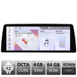 Navigatie BMW Seria 5 E60 2006-2012 cu ecran CIC Android ecran 10.25" 4+64 4G BT