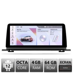 Navigatie BMW Seria 5 F07 GT 2010-2011 cu ecran CIC Android ecran 10.25" 4+64 4G BT