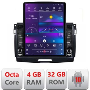 Navigatie Ford Ranger 2015-2020 Octa Core ecran tip TESLA 9.7" cu Android Radio Bluetooth Internet GPS WIFI 4+32GB DSP 4G