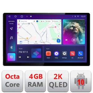 Navigatie Renault Trafic 2008-2012 Quad Core Edonav ecran 13" 2K 8 si 128 Android Waze USB Navigatie 4G 360 Toslink Youtube Radio