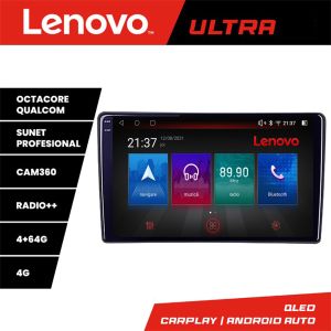 Navigatie Renault Trafic 2008-2012 Lenovo 8 core QLED Qualcomm 4+64 360 Android Waze USB Navigatie Internet Youtube Radio